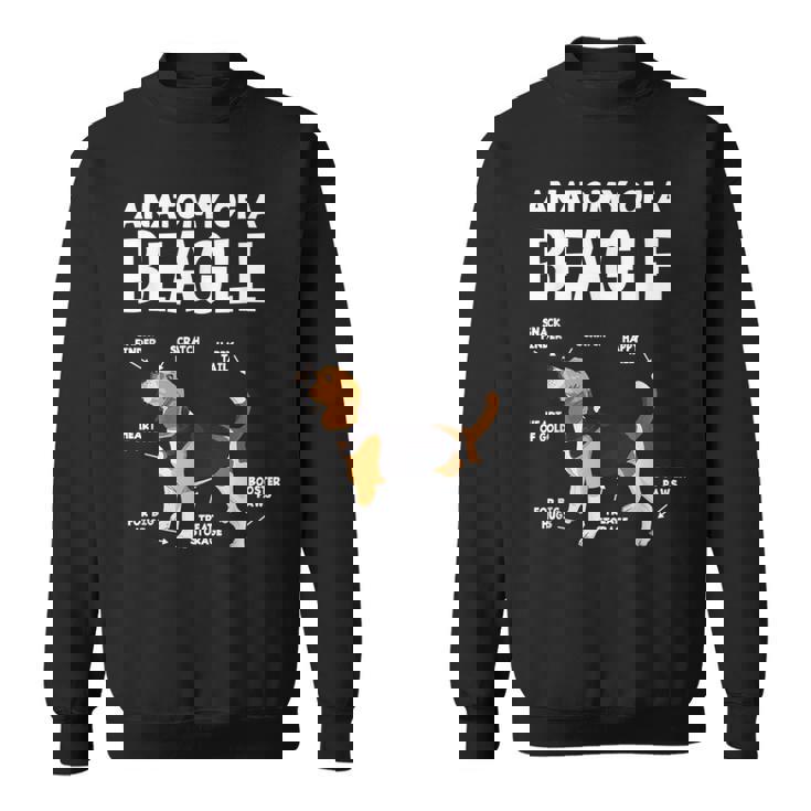 Anatomy Of A Beagle ファニービーグル スウェットシャツ