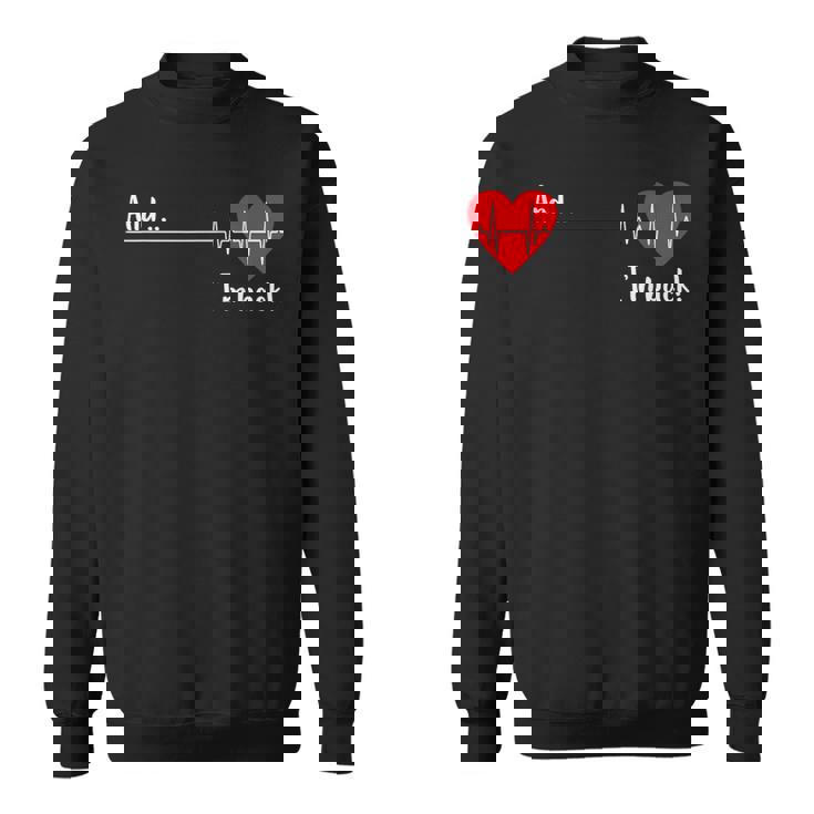 And I'm Back 心臓専門医 心臓サバイバー 心臓病患者 心臓 スウェットシャツ