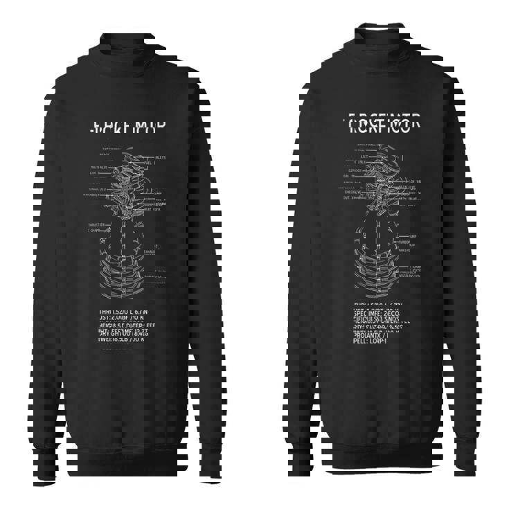 Apolloaturn F-1 スペースロケットエンジン ブルーポーズ スウェットシャツ