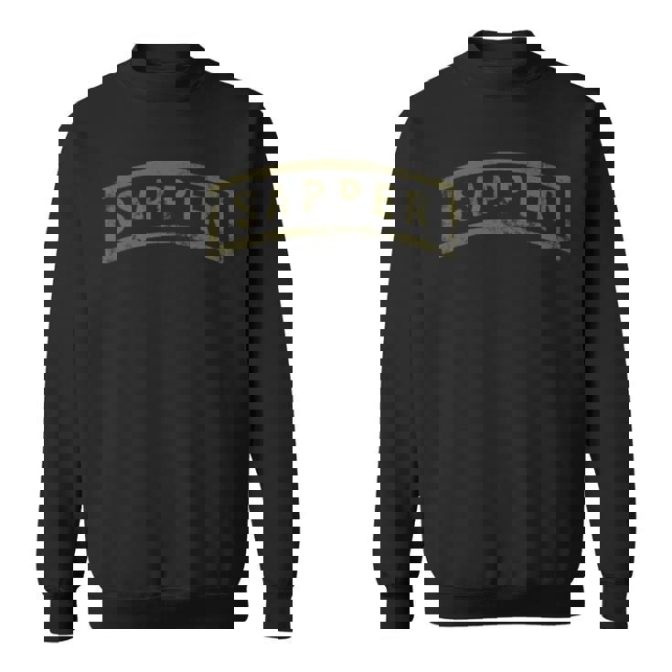 Armyapper Tab Ocp 胸にグリーン アンティーク調 スウェットシャツ