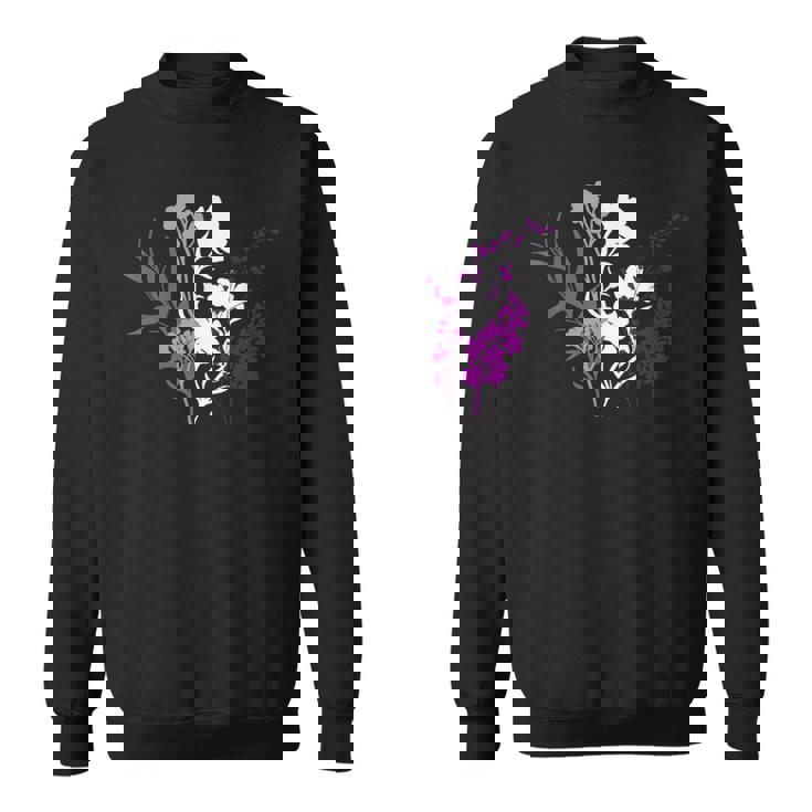 Asexual Pride Fleurs Élégantes Aux Couleurs De La Fierté Ace Sweater e