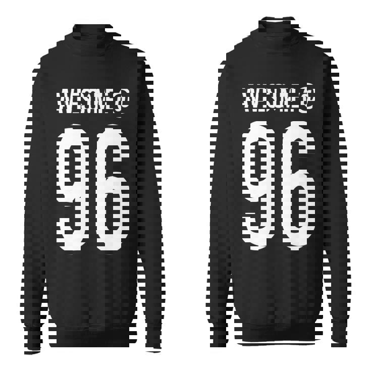 Awesome At 96 面白い96歳の誕生日のお祝いに 長袖tシャツ スウェットシャツ