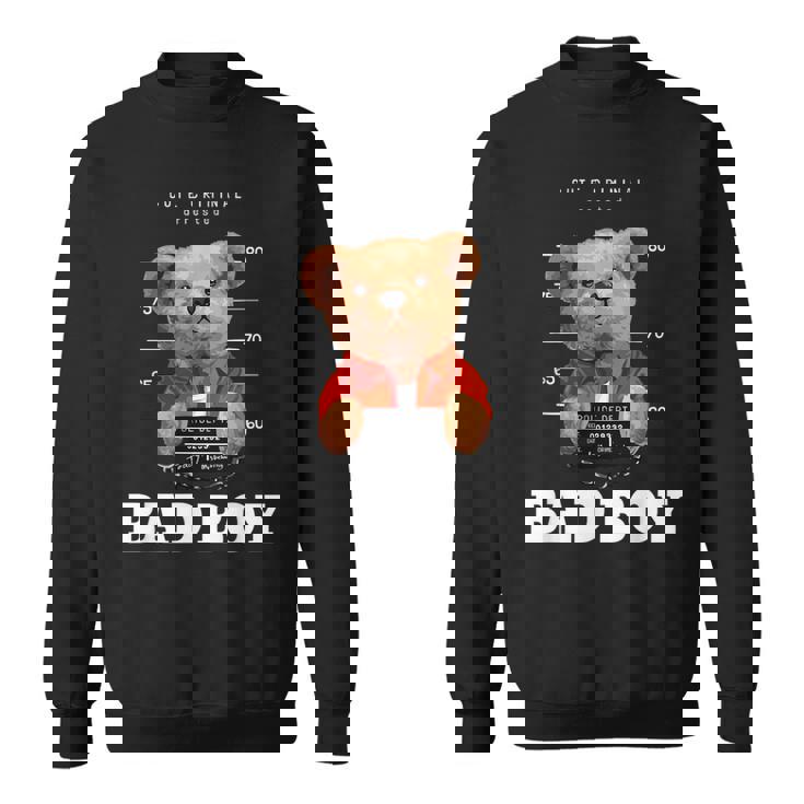 Bad Boy Teddy Bear Graphic tyle Fun スウェットシャツ