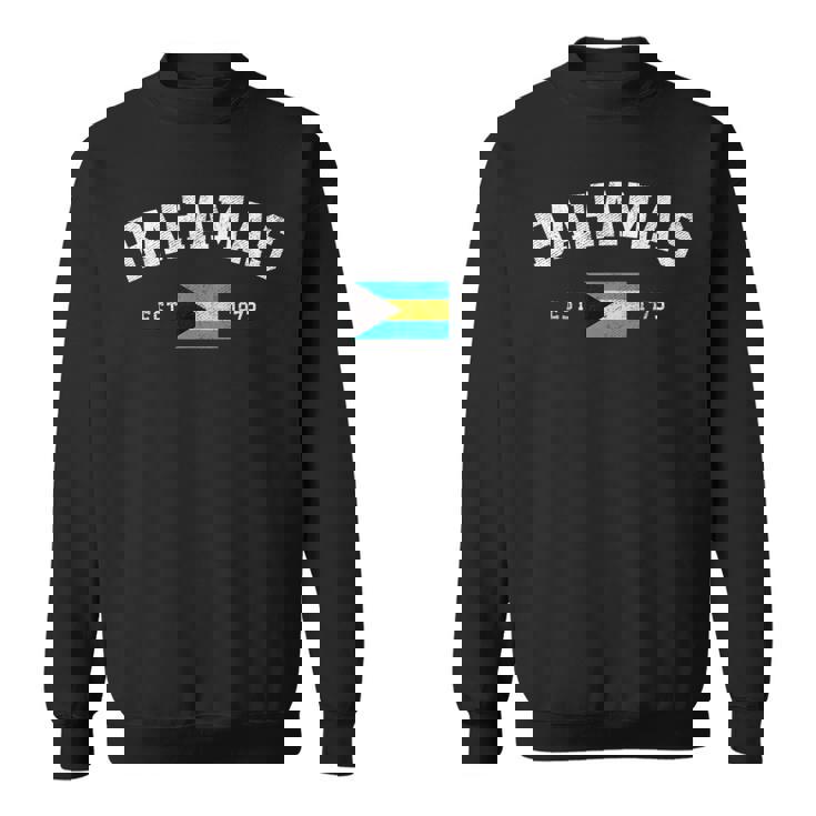 Bahamas Est 1973 Bahamian Flag Independence Day Sweatshirt Unisex