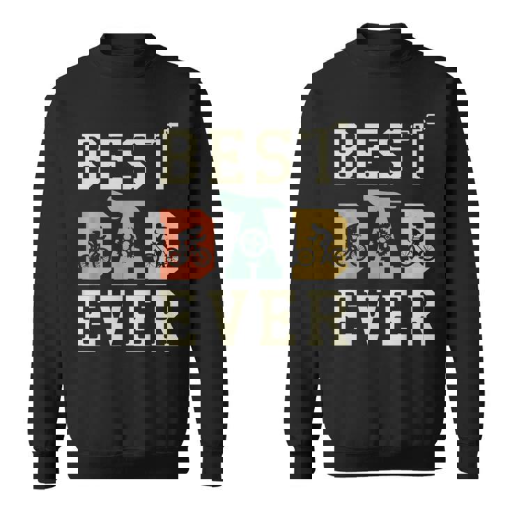 Best Dad Ever Bicicletta Mountain Bike Ciclista Da Corsa Felpa