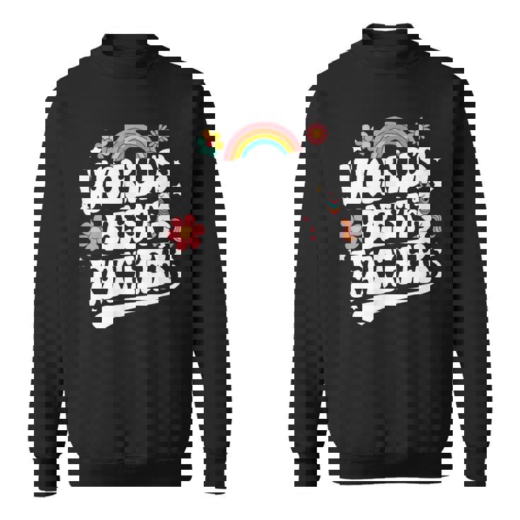 Words Best Father Pink Father’S Day スウェットシャツ