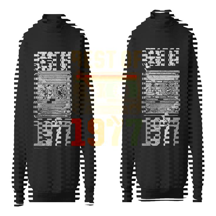 Best Of 1977 オールド・カセット 49歳の誕生日 レトロ スウェットシャツ