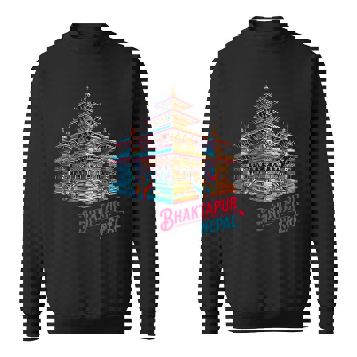 Bhaktapur Durbar スクエア 寺院 ネパール建築 スウェットシャツ
