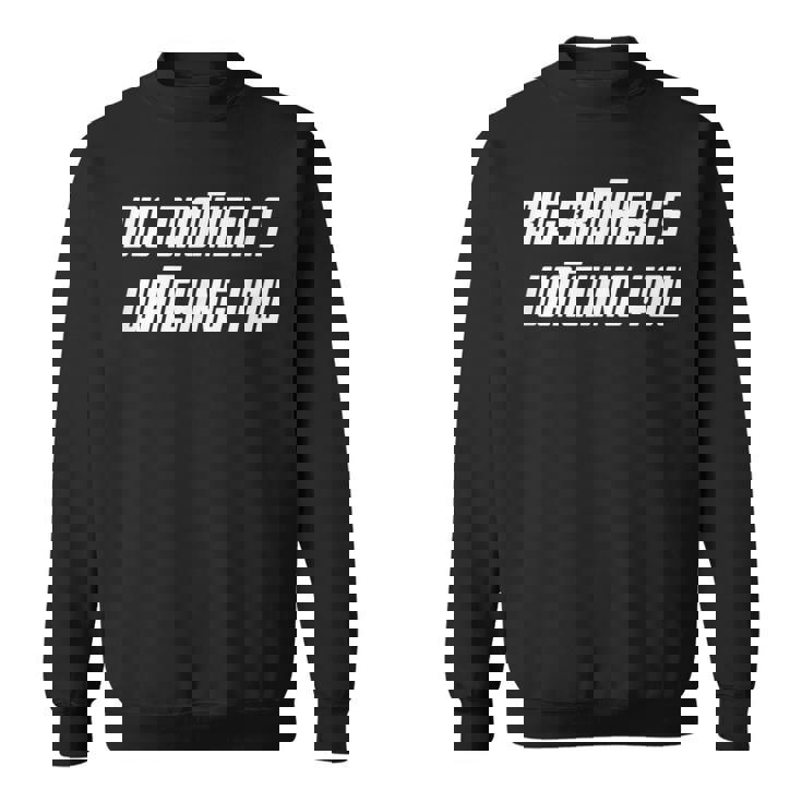 Big Brother Is Watching You ホワイト ボールド 1984 オーウェル 引用 スウェットシャツ