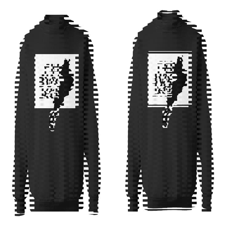 The Biwa Lake 琵琶湖 滋賀 地図【47都道府県】ジモtティ Jimo-T 地元愛 お土産 面白 スウェットシャツ