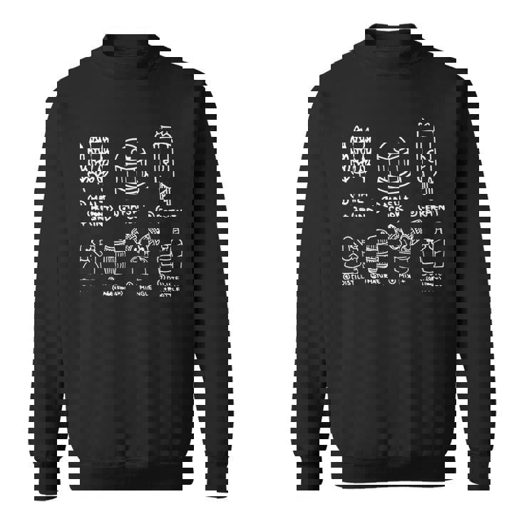 Bourbon テイスティング&スコッチ ウイスキー ウイスキー醸造 スウェットシャツ