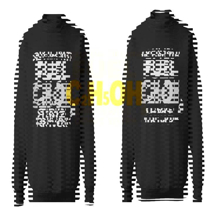 C2H5OH Fuel Chemistry Alcohol Molecule Science Humor Tank Top Sweatshirt Unisex