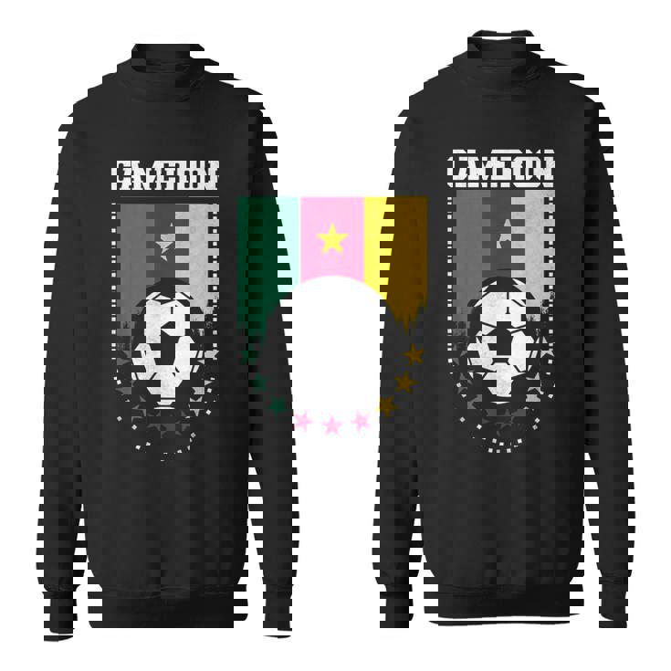 Cameroon Flag Soccer Fan Sweatshirt Unisex