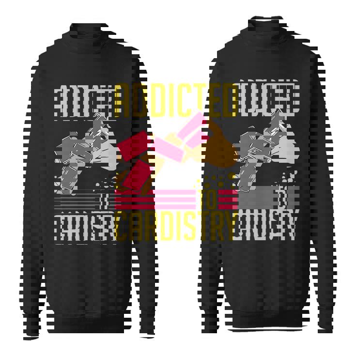 Cardistry マジック トランプ トレーニング トリック ストリートアーティスト 長袖tシャツ スウェットシャツ