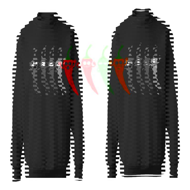 Cayenne Pepper Hot -Colorful Chili Spicy Food Lovers Sweatshirt Unisex