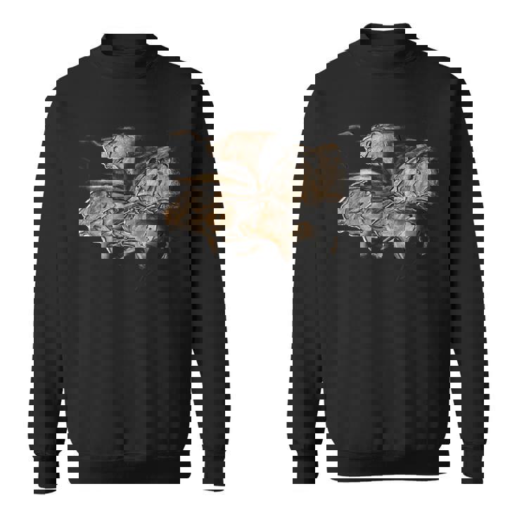 Chauvetのライオンの先史時代の石器時代の洞窟壁画 スウェットシャツ