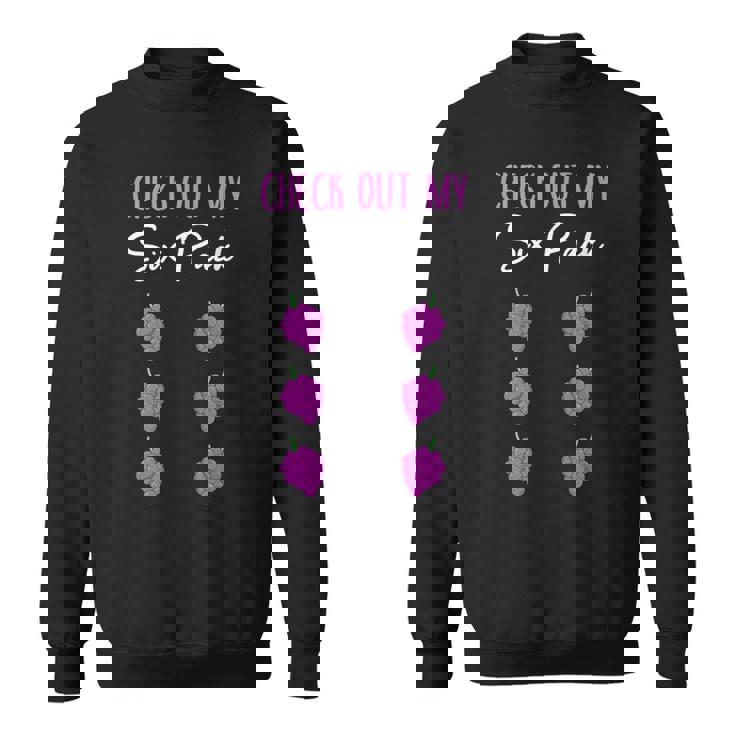 Check Out My 6パック ブドウ柄 スウェットシャツ