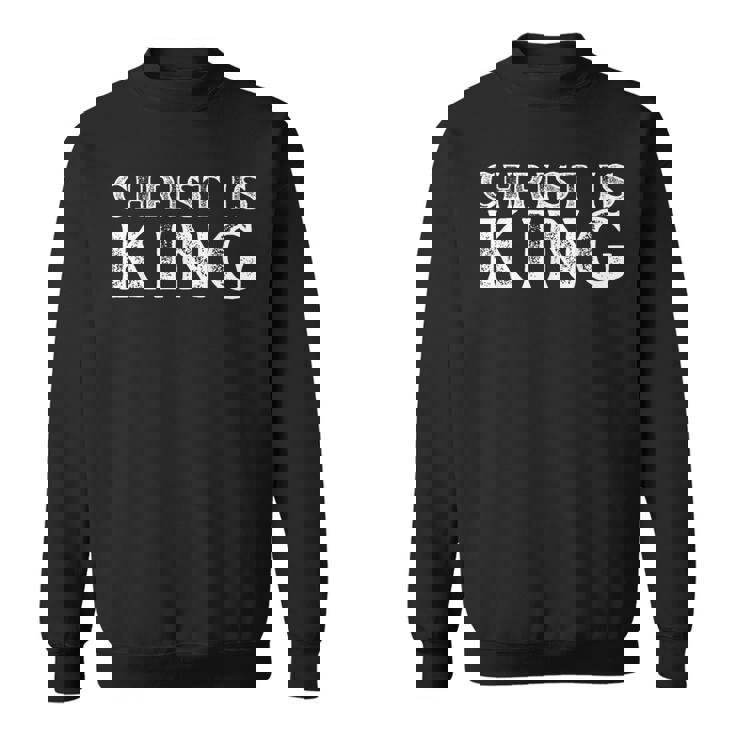 Christ Is King 忠実なキリスト教信者・崇拝者 スウェットシャツ