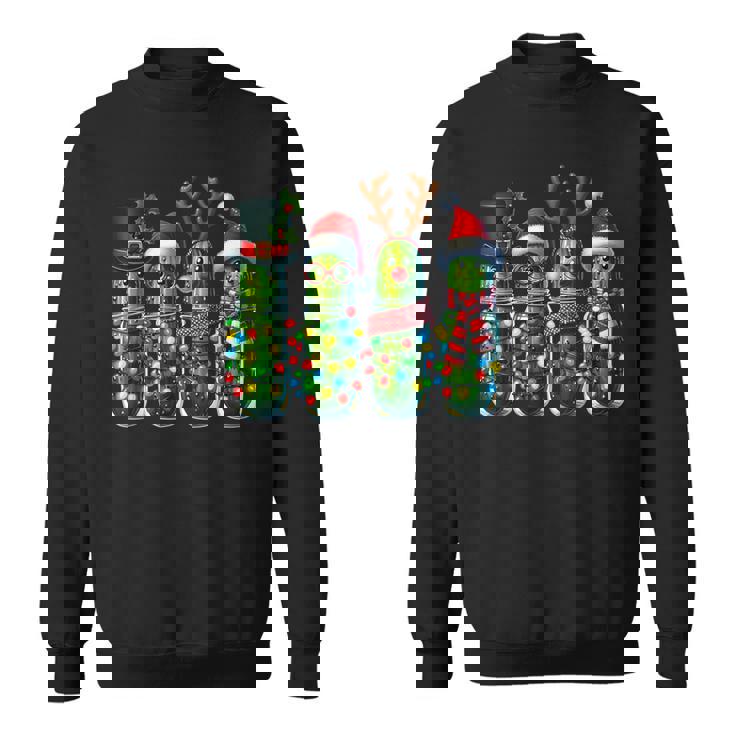 Christmas Pickle Holiday Pickle Jars Santa Ugly Humor Sweatshirt Christmas Pickle Holiday Pickle Jars Santa Ugly Humor Sweatshirt