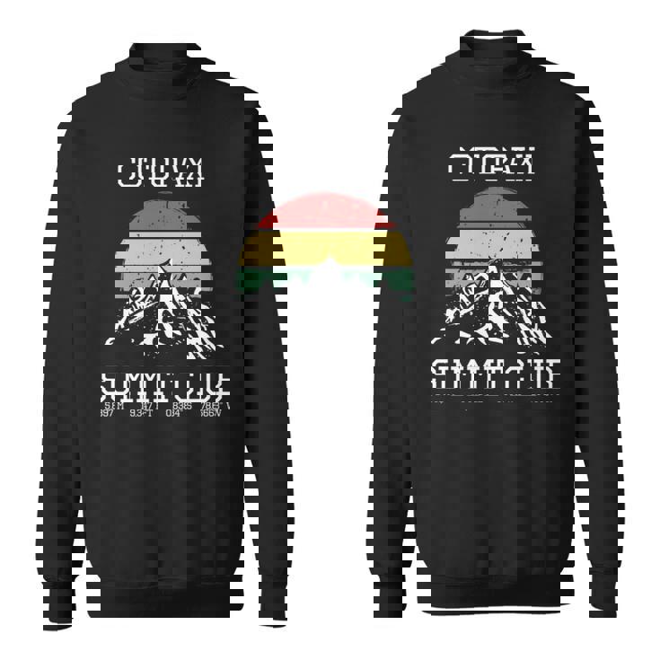 I Climbed Cotopaxiummit Club ハイキング エクアドルハイキング 長袖tシャツ スウェットシャツ