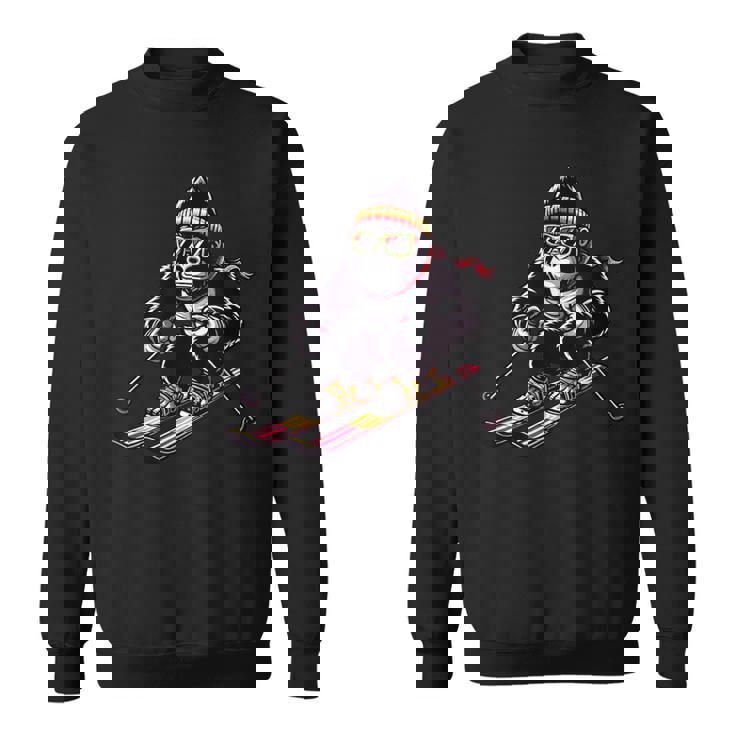 Comic Gorilla スキーヤー スキー スウェットシャツ