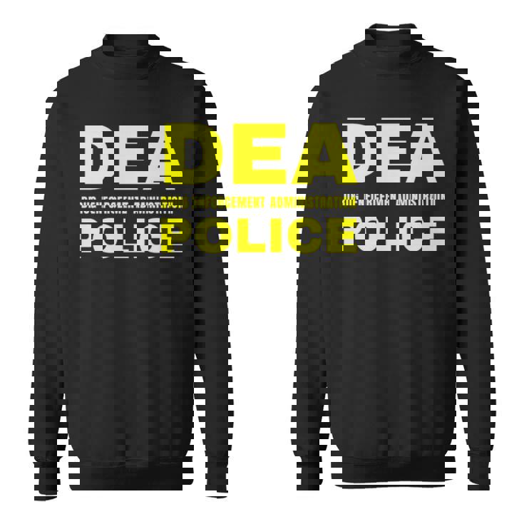 Dea 警察官 麻薬取締局 フロントプリント 長袖tシャツ スウェットシャツ