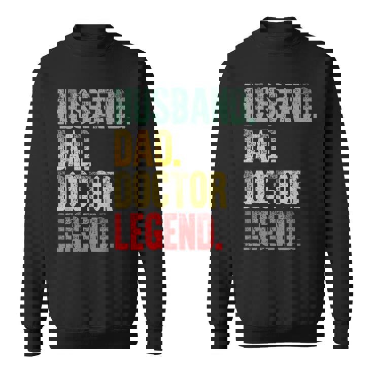 Divertente Camiciaintage Marito Papà Medico Leggenda Retrò Felpa