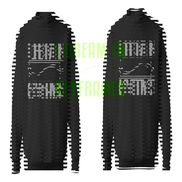 I Dream In Keyframes おもしろモーショングラフィックデザイナー アニメーター スウェットシャツ