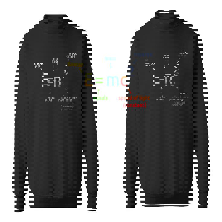 E Equals M C 2乗 EMc2 科学方程式 スウェットシャツ