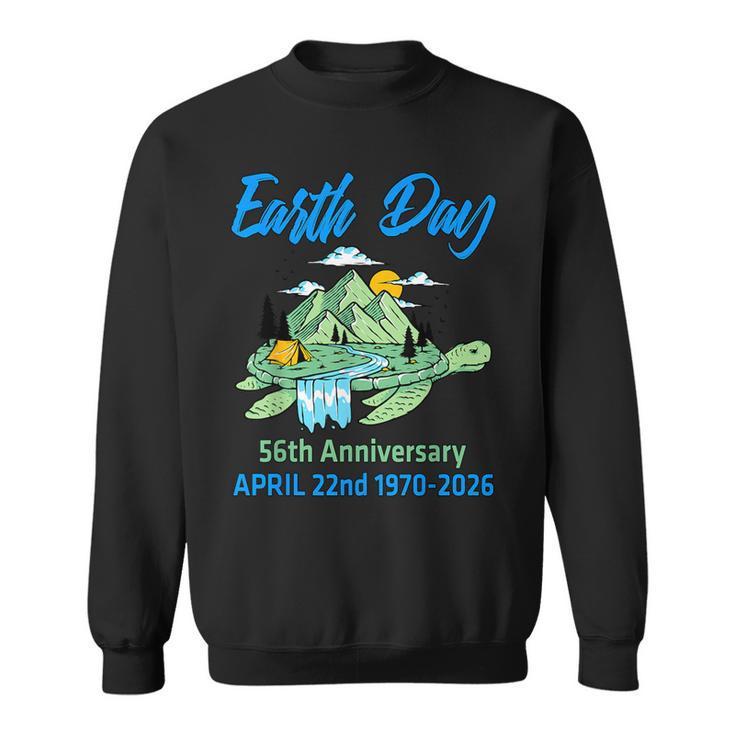 Earth Day 2026 56Th Anniversary Earth Day Turtle Sweatshirt