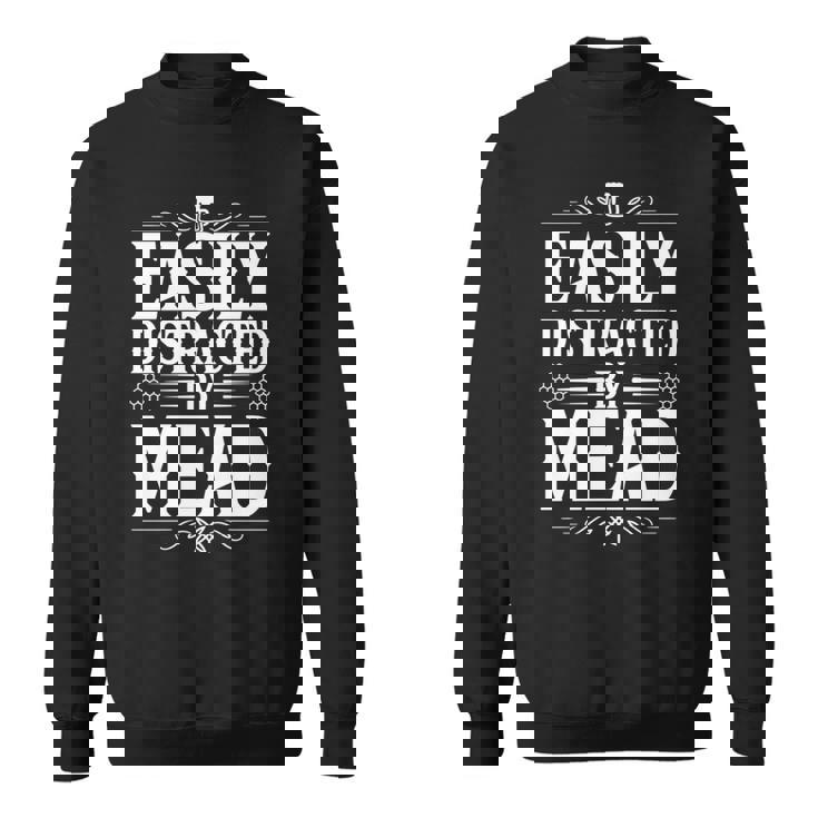 Easy Distracted By Mead 長袖tシャツ スウェットシャツ