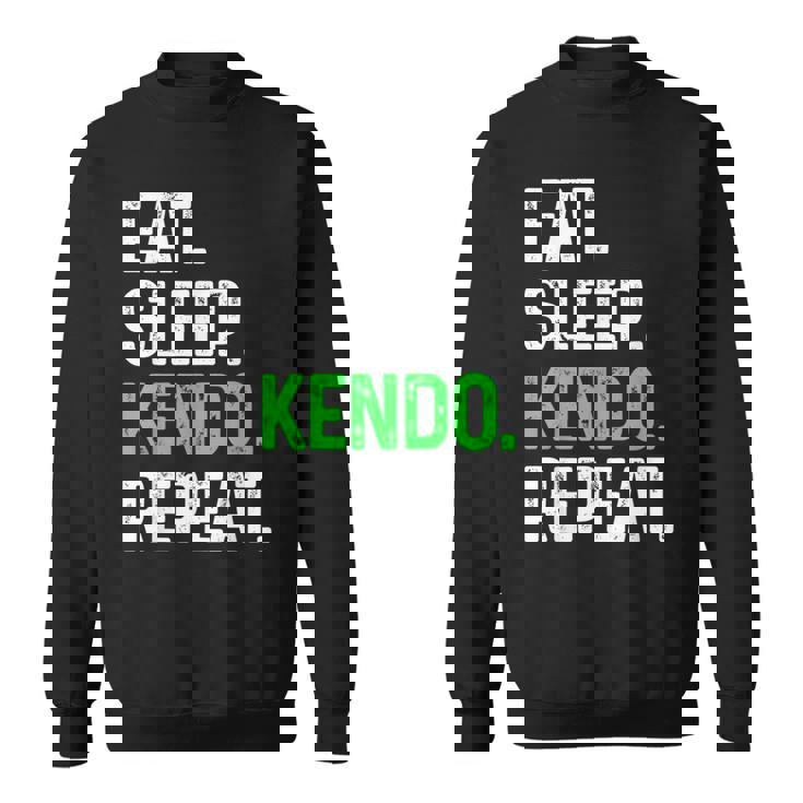 Eatleep Kendo Repeat 面白い格闘技コンバット スウェットシャツ