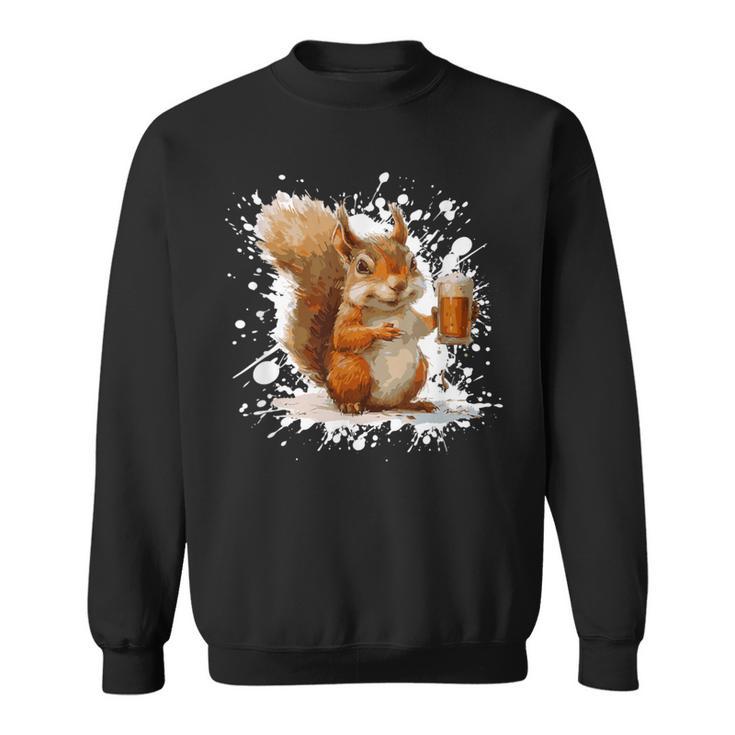 Écureuil Amusant Avec De La Bière Sweater e