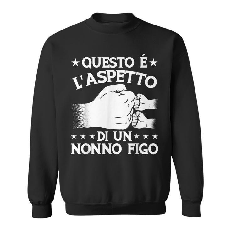 Festa Del Papà Questo È L'aspetto Di Un Nonno Figo Felpa