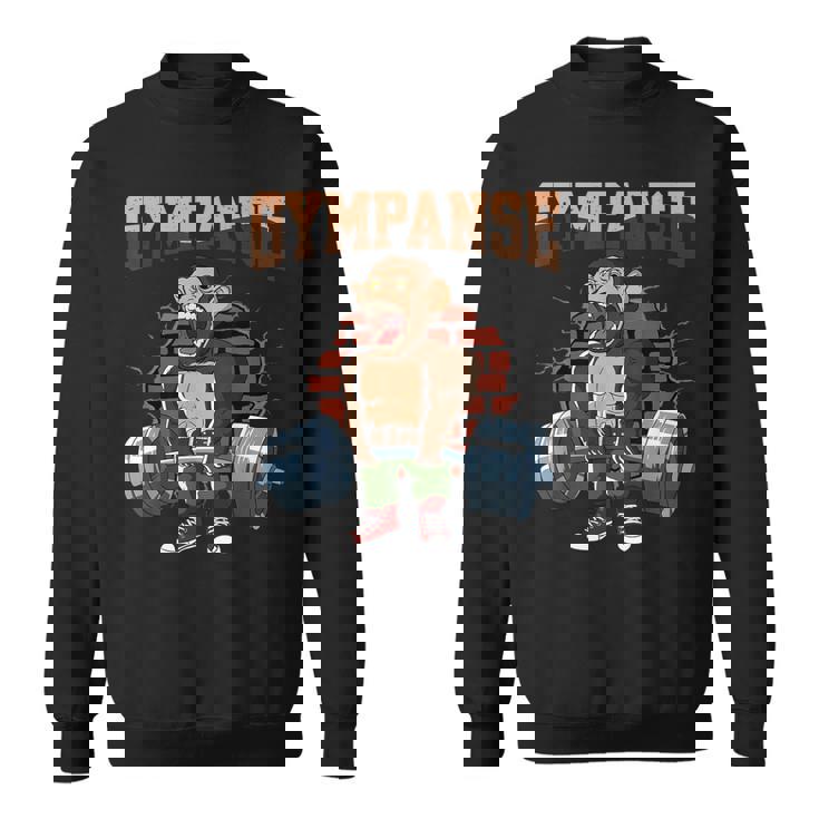 Fitness Gympanse Deadlift Workout Training Gymを行っています スウェットシャツ