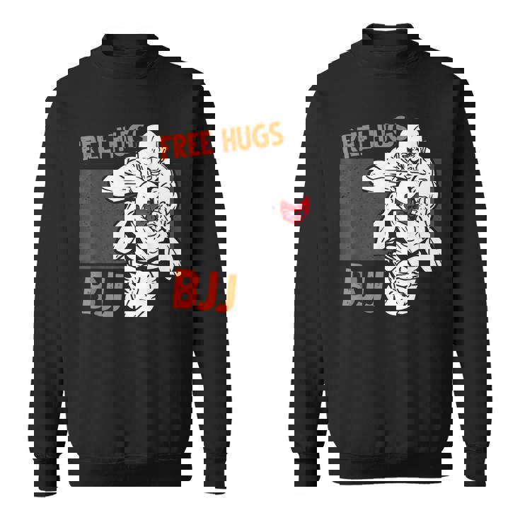 Free Hugs ブラジリアン柔術 Bjj 格闘技 面白い総合格闘技 スウェットシャツ