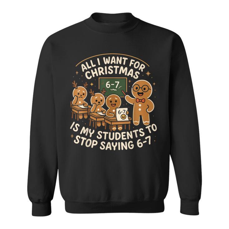 67 Christmas Pajamas Six Seven Meme Brainrot Sweatshirt