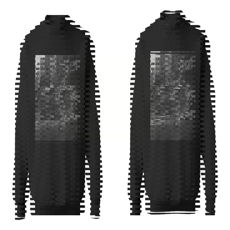 Cat Gang Memetreet 皮肉な猫ギャングスター スウェットシャツ