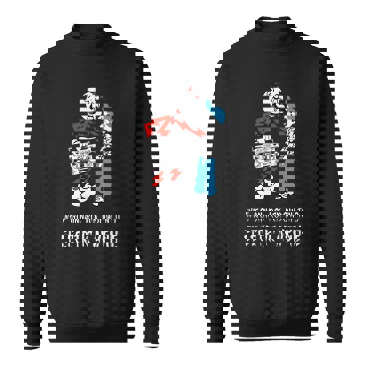 Reddy Kilowatt Electric Avenue 80年代ブームボックス ビンテージ スウェットシャツ