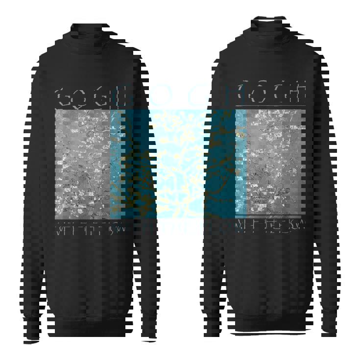 Gogh With The Flow アーモンドブロッサム ヴァン・ゴッホの絵画 スウェットシャツ