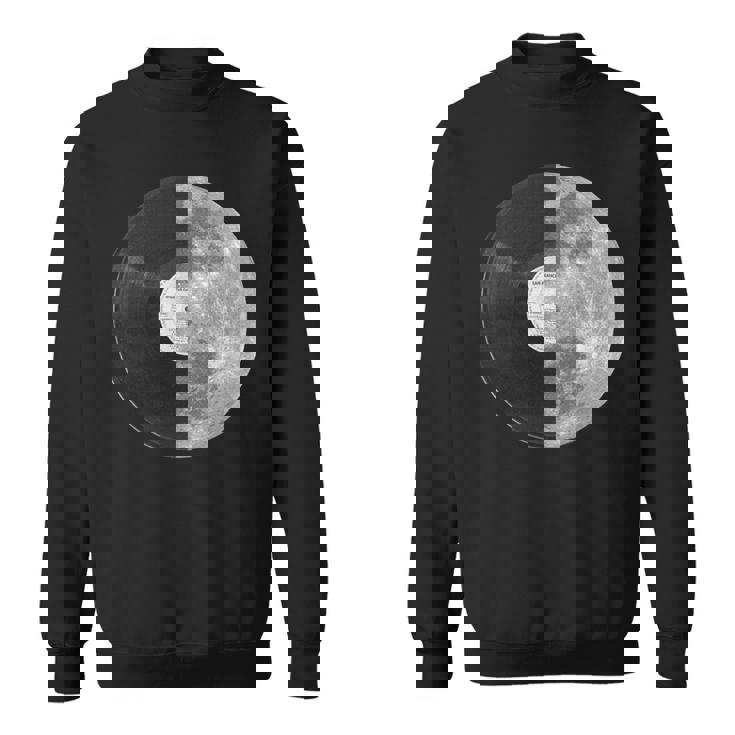 Half Mooninyl Record – Music Lover Lunar Graphic スウェットシャツ