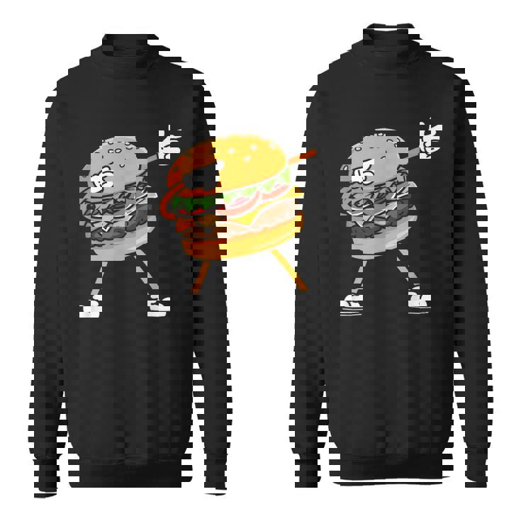 Hamburger チーズバーガー Burger Fast Food Cheeseburger Dabbing スウェットシャツ