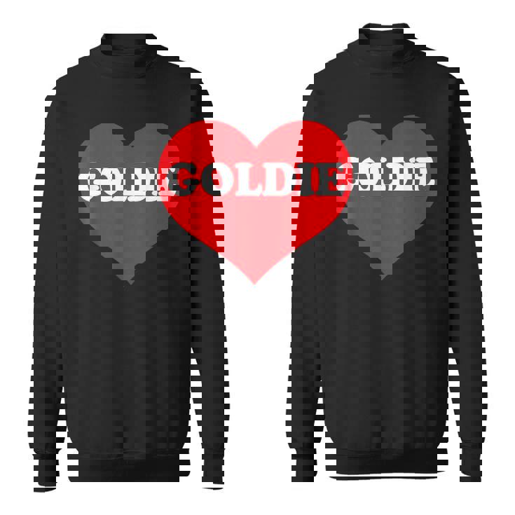 I Heart Goldie I Love Goldie カスタマイズ可 スウェットシャツ