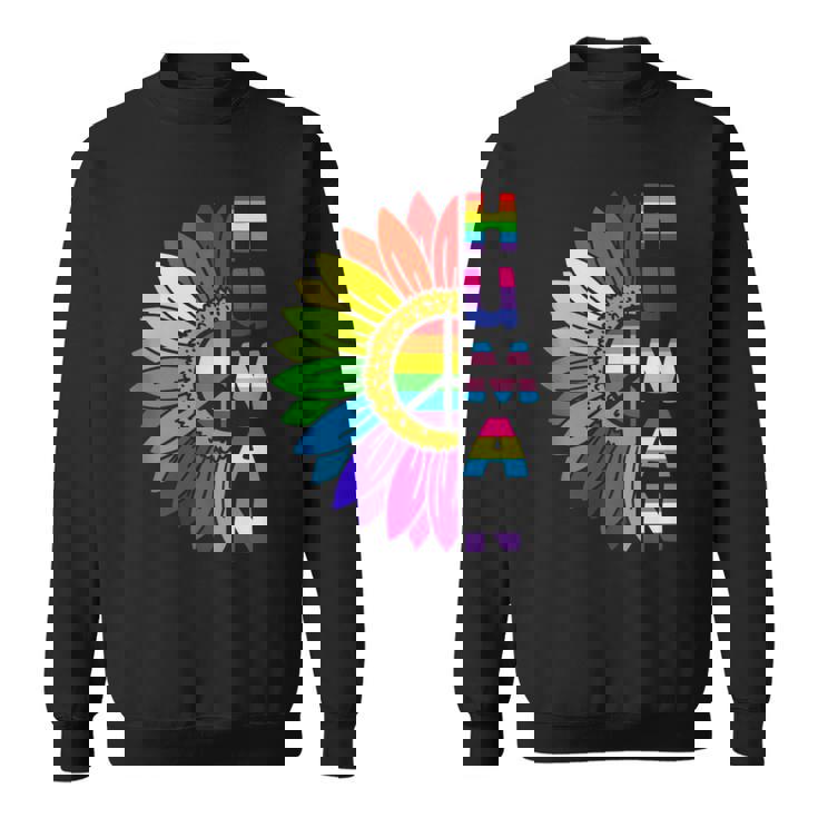 Human LGBTQ Gay Homosexual Queer Sunflower Bisexual Tank Top Sweatshirt Unisex