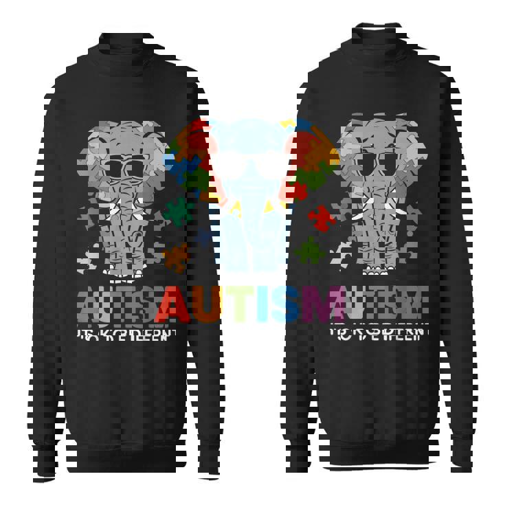 It's Ok To Be Different Awareness Elephant スウェットシャツ