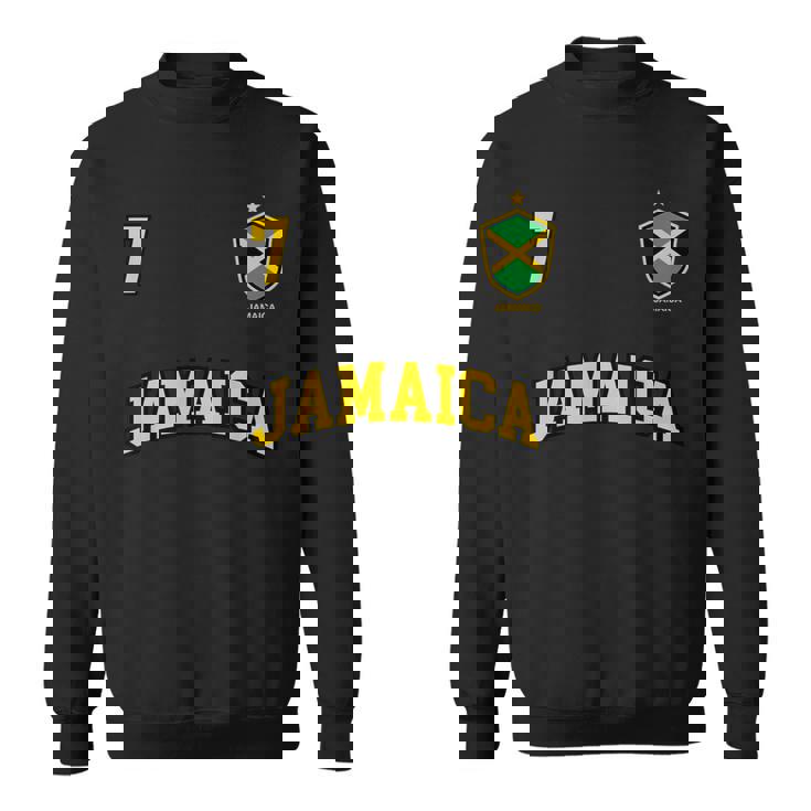 Jamaica チームサッカー ジャマイカ Number 7Occer スウェットシャツ