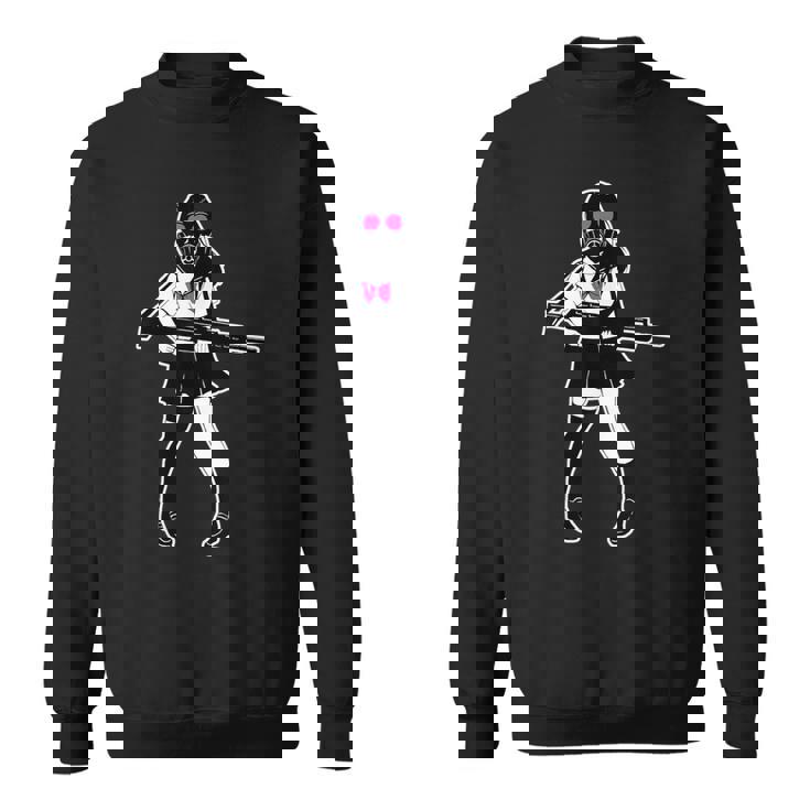 Jun-T-0003-ガスマスクガール スウェットシャツ