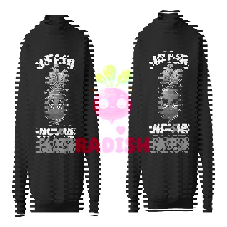 Kawaii Radish Lover Vegan Vegetarian Radish Sweatshirt Unisex Kawaii Radish Lover Vegan Vegetarian Radish Sweatshirt Unisex