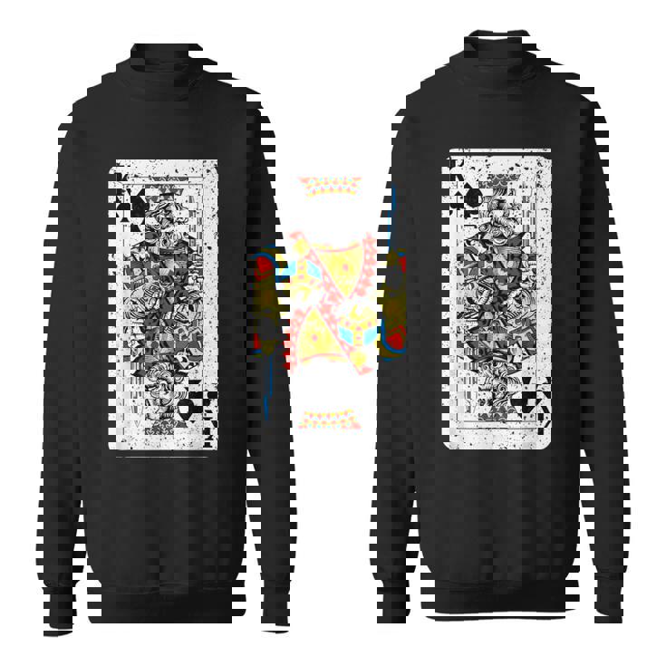 King Ofpades トランプデッキ ヴィンテージレトロスタイル スウェットシャツ