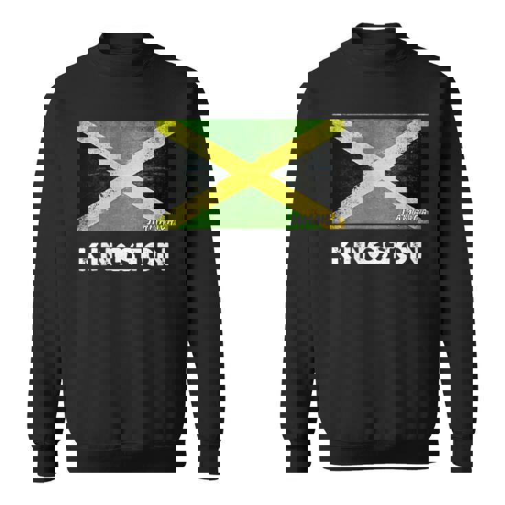 Kingston Jamaica Flag Jersey スウェットシャツ